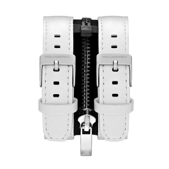 Karl Lagerfeld Watch KL2006 Zip Double Strap Cuff Ladies Women Bracelet Strap